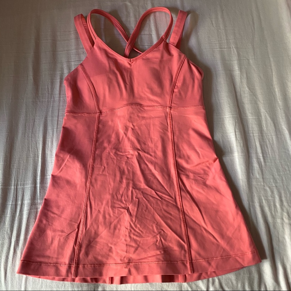 Lululemon Orange Workout Tank Top